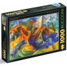Puzzle 1000p Boccioni - Horse Rider Houses - Dtoys