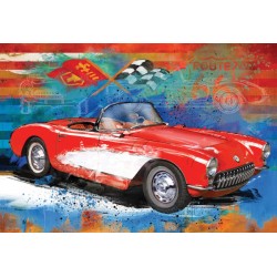 Puzzle 550p Boîte métal Corvette - Eurographics