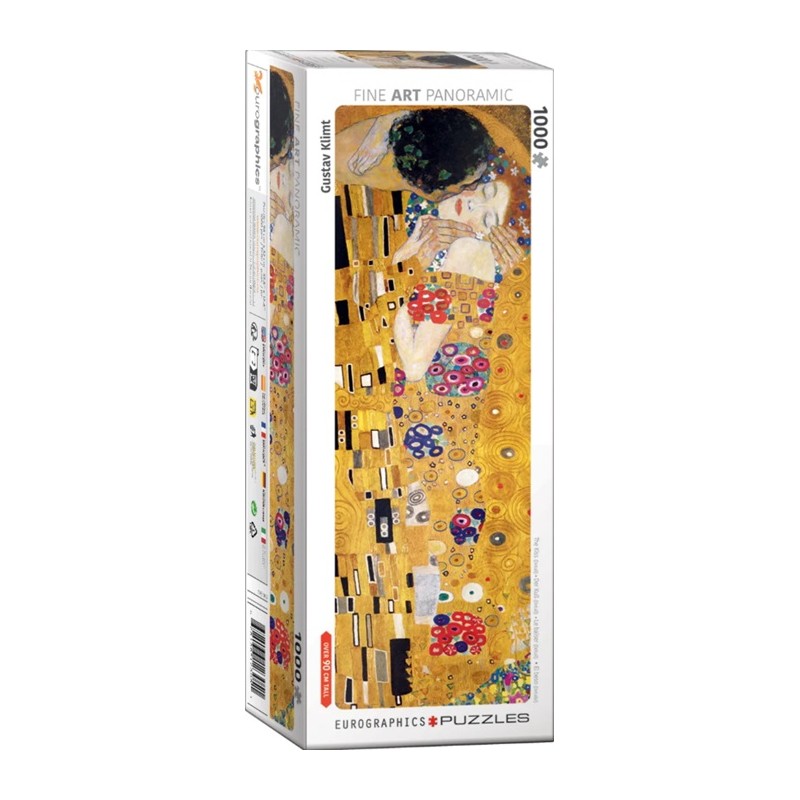 Puzzle 1000p panoramique Klimt - Le Baiser - Eurographics