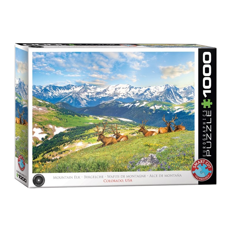 Puzzle 1000p Mountain Elks - Colorado - Eurographics