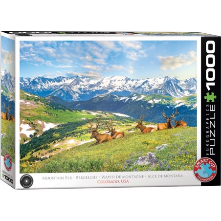 Puzzle 1000p Mountain Elks - Colorado - Eurographics