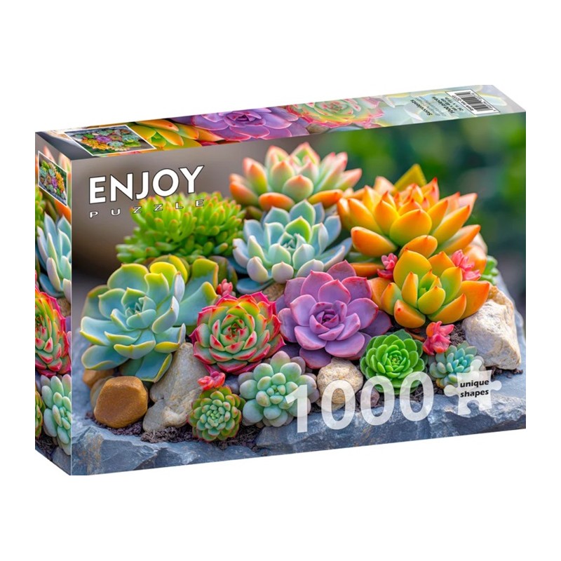 Puzzle 1000p Succulents - EnjoyPuzzle