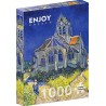 Puzzle 1000p Vincent Van Gogh: The Church in Auvers-sur-Oise - EnjoyPuzzle