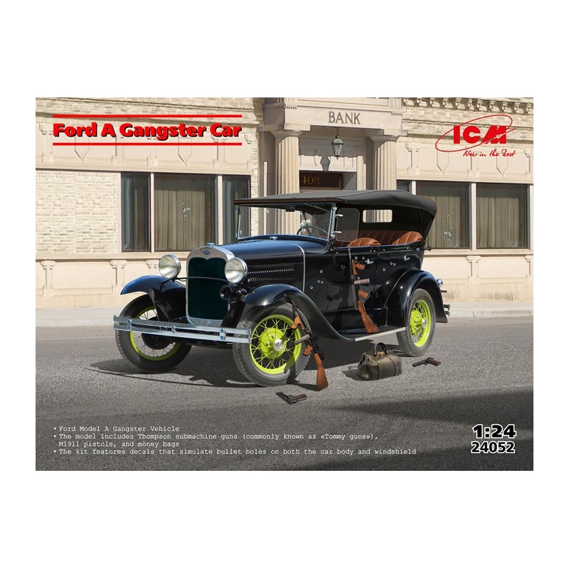 Ford A Gangster Car 1/24 - ICM