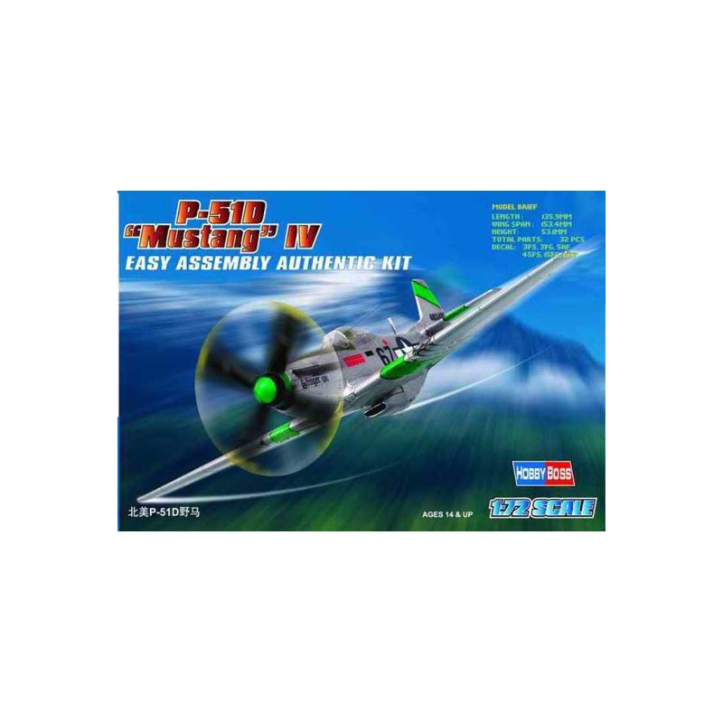 P-51 D Mustang IV 1/72 - HobbyBoss