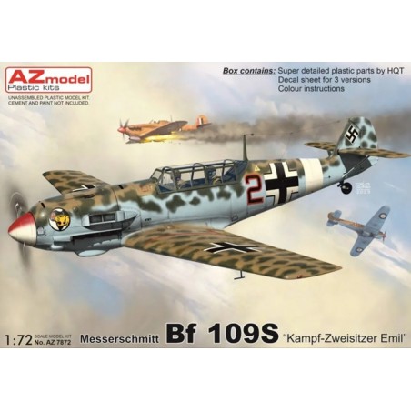 Bf 109S "Kampf – Zweisitzer Emil" 1/72 - AZmodel