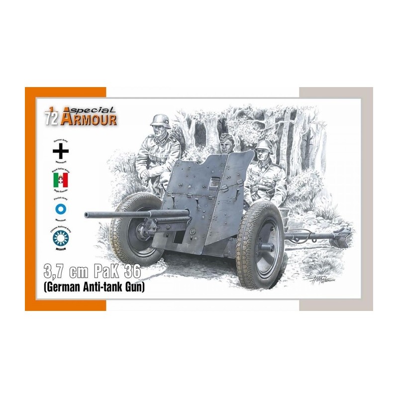 3,7 cm PaK 36 "German Anti-tank Gun" 1/72 - SpecialArmor