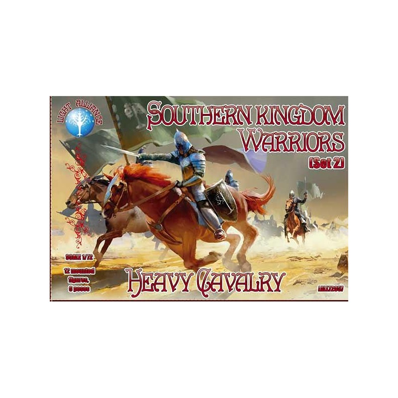 Southern Kingdom Warriors. Set 2. Heavy Cavalry 1/72 - Caesar Miniatures