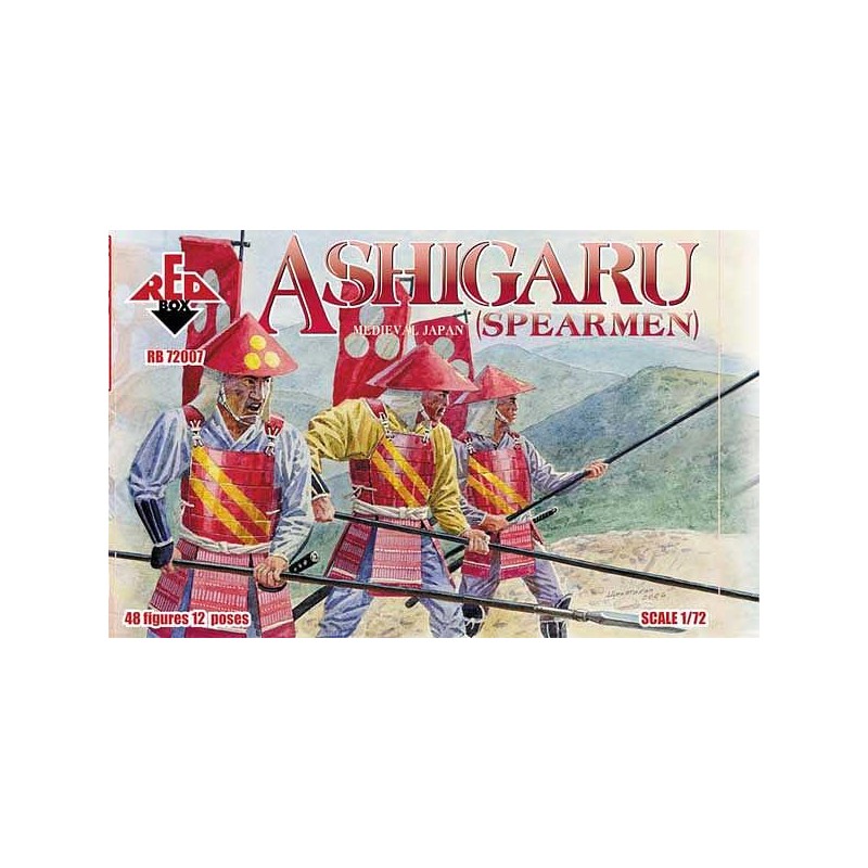 Ashigaru (Spearmen) 1/72 - RedBox