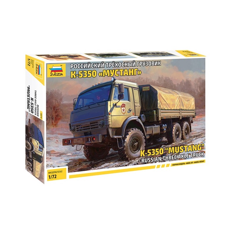 Russian three axle truck K-530 MUSTANG 1/72 - Zvezda