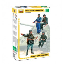 Soviet tank crew WWII 1/35...