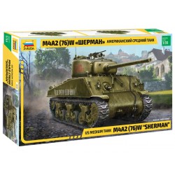 US medium tank M4A2(76)W "SHERMAN" 1/35 - Zvezda
