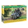 German motorcycle Zündapp K800 with sidecar and car 1/35 - Zvezda