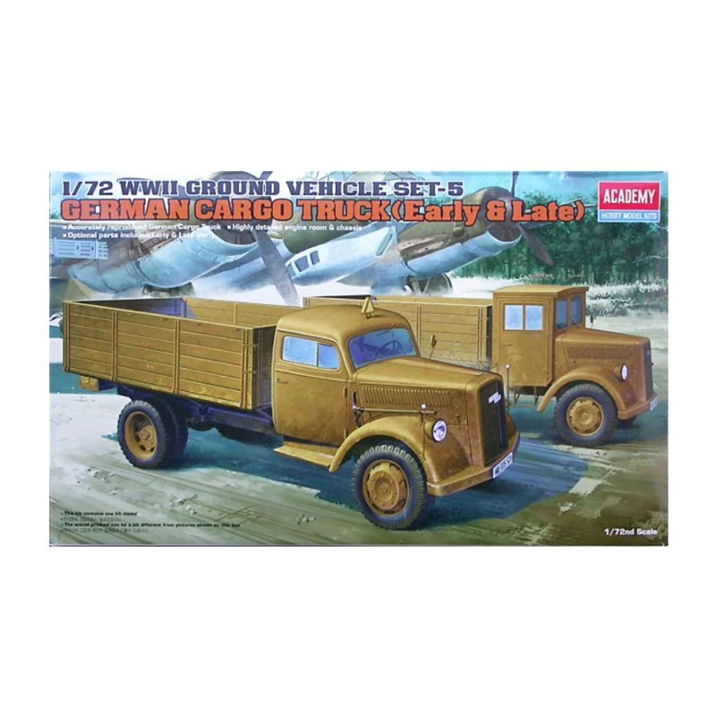German Cargo Truck (Early & Late) 1/72 - Academy