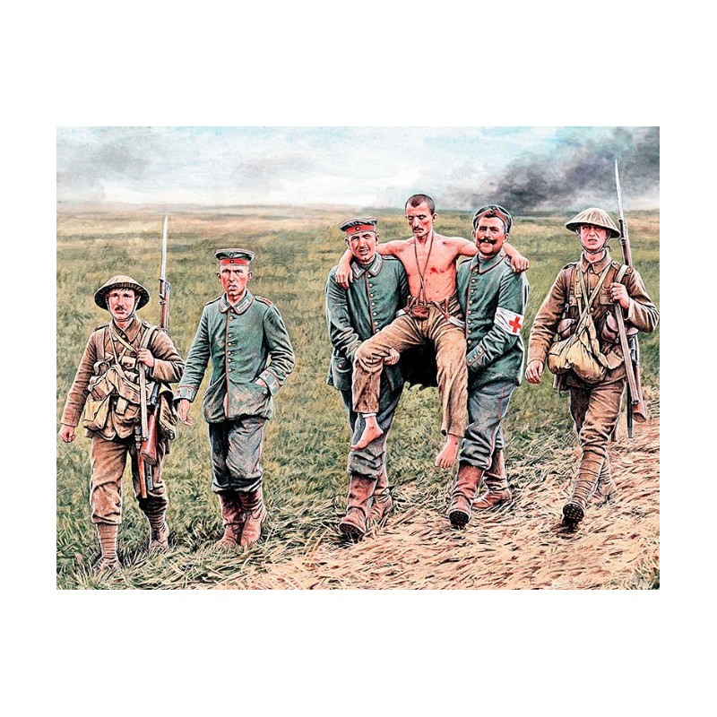 British and German Soldiers - Somme Battle 1/35 - Masterbox