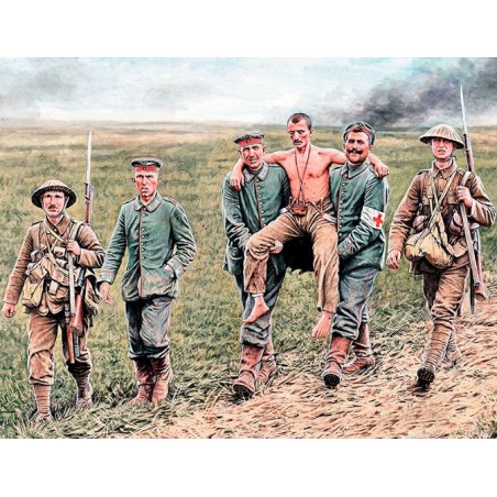 British and German Soldiers - Somme Battle 1/35 - Masterbox