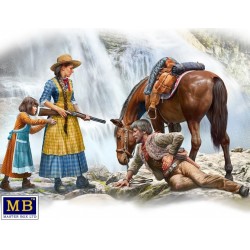 Outlaw Gunslinger Series Kit n°1 - Marshal Tom Tucker, Molly and Rebecca Hanson 1/35 - Masterbox