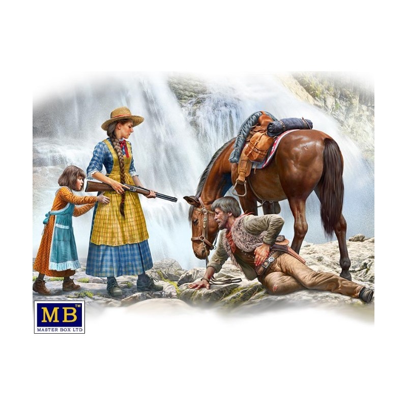 Outlaw Gunslinger Series Kit n°1 - Marshal Tom Tucker, Molly and Rebecca Hanson 1/35 - Masterbox