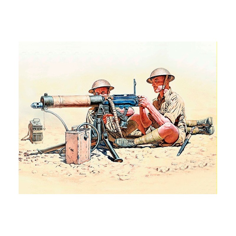 Vickers machine Gun Team - North Africa Desert Battle Series 1/35 - Masterbox