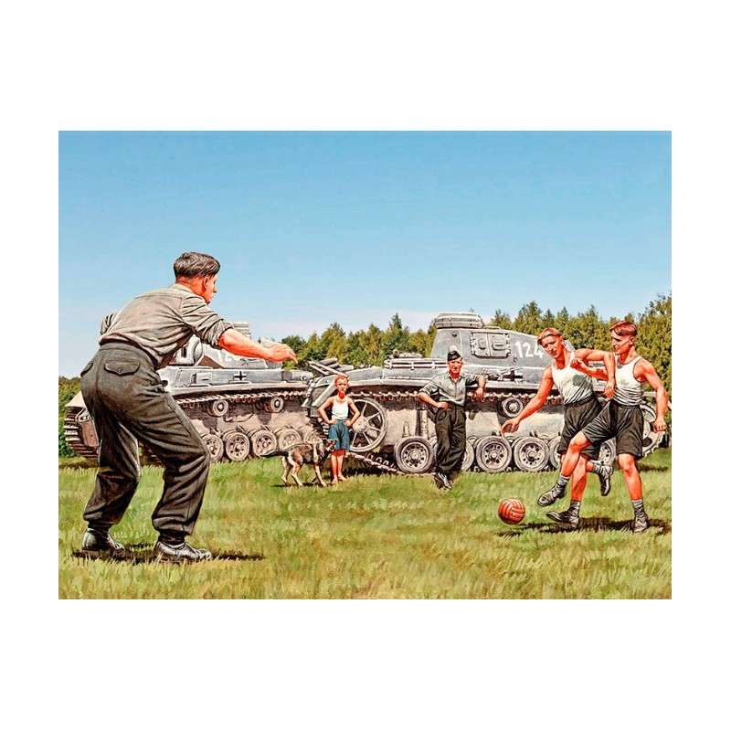 German Tankers - A Break Between Battles - WWI Era 1/35 - Masterbox