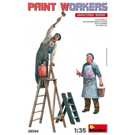 Paint Workers With Accessories 1/35 - Miniart