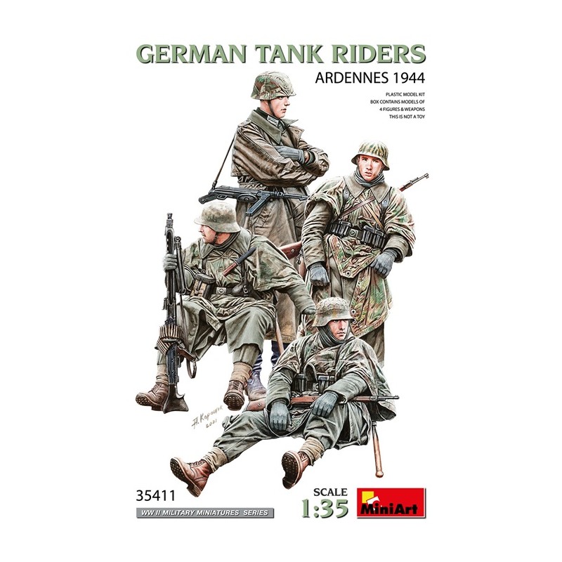 German Tank Riders Ardennes 1944 1/35 - Miniart