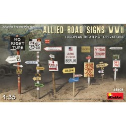 Allied Road Signs WWII - European Theatre of Operations 1/35 - Miniart