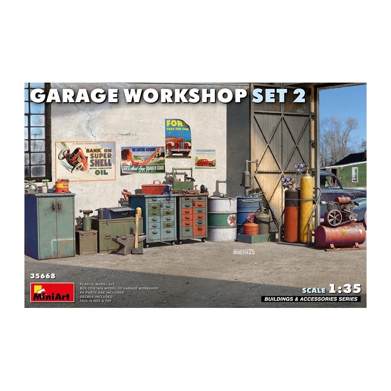 Garage Workshop Set 2 1/35 - Miniart