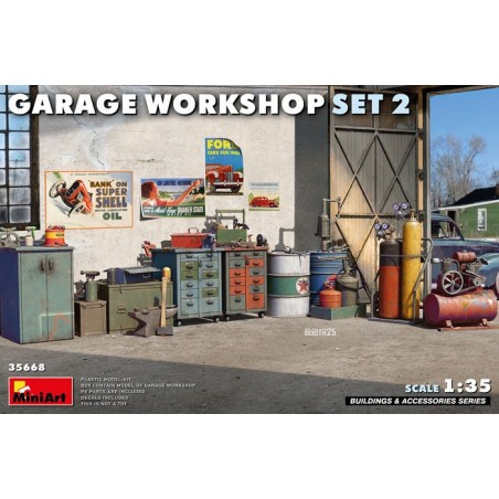 Garage Workshop Set 2 1/35 - Miniart