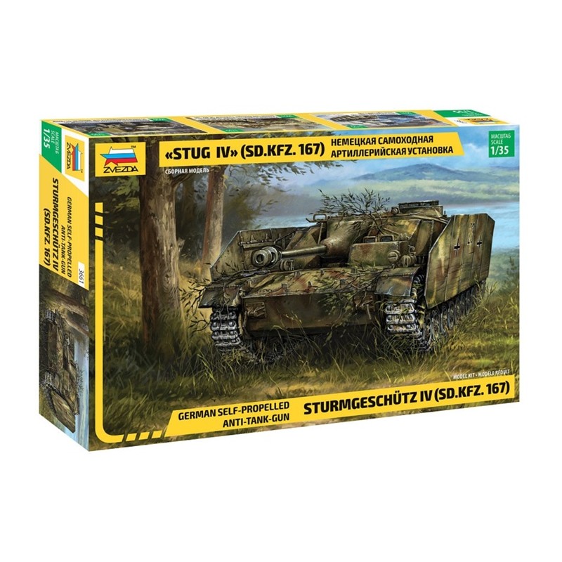 German Self-Propelled Anti-Tank-Gun Sturmgeschütz IV (Sd.Kfz.167) 1/35 - Zvezda
