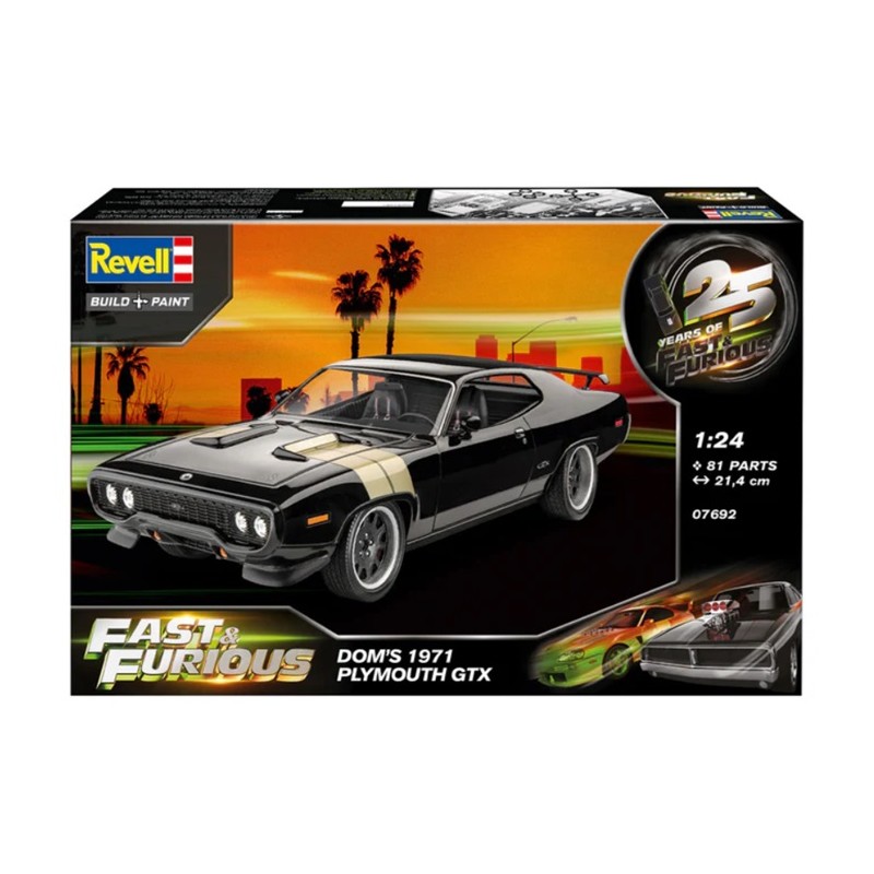 Fast & Furious Dominic Plymouth GTX 1971 1/24 - Revell