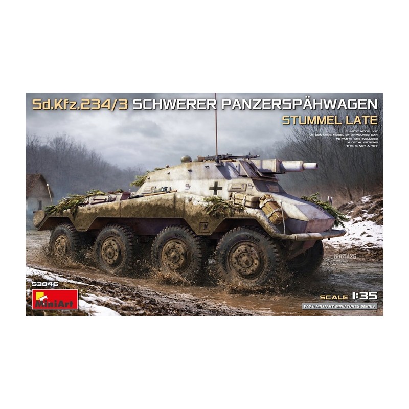 Sd.Kfz.234/3 Schwerer Panzerspähwagen. Stummel Late 1/35 - MiniArt