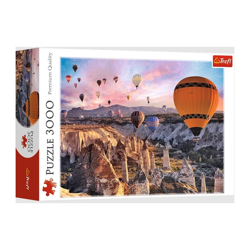 Puzzle 3000p Ballons Au Dessus de la Cappadocia -