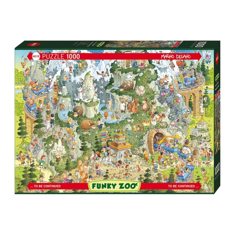 Puzzle 1000p Funky Zoo Habitat Himalayen - Heye
