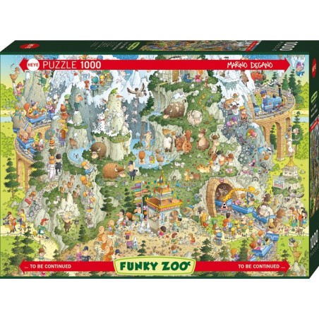Puzzle 1000p Funky Zoo Habitat Himalayen - Heye