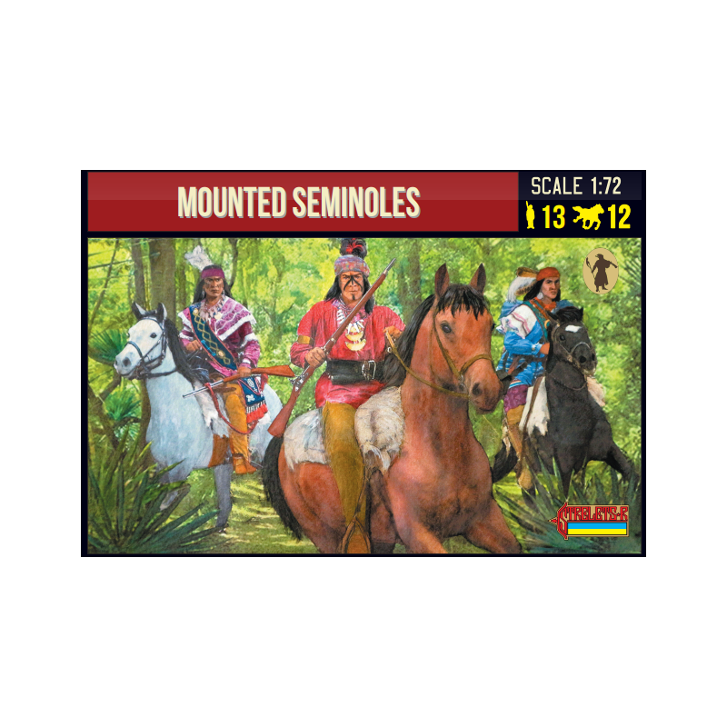 Mounted Seminoles 1/72 - Strelets