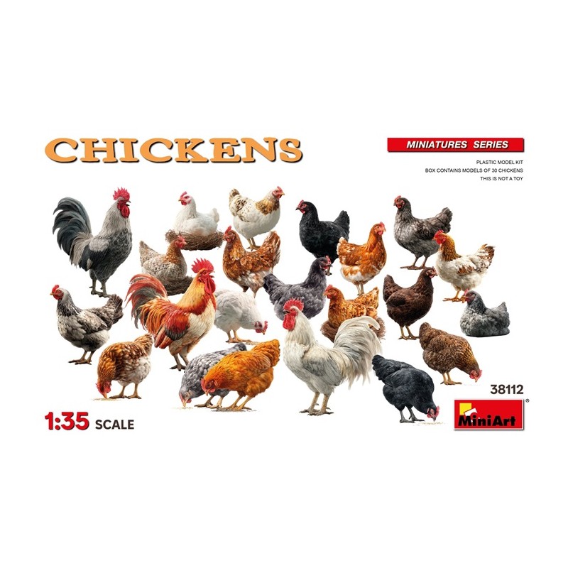 Chickens 1/35 - Miniart