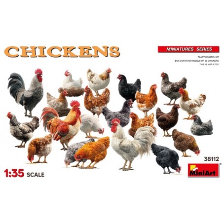 Chickens 1/35 - Miniart