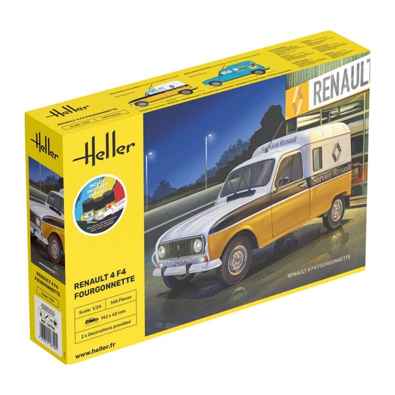 Starter Kit Renault 4 F4 Fourgonnette 1/24 - Heller