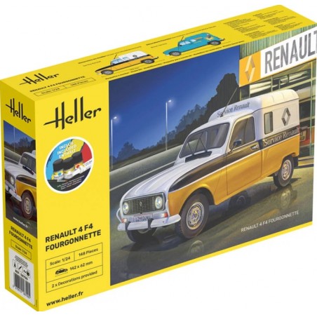 Starter Kit Renault 4 F4 Fourgonnette 1/24 - Heller