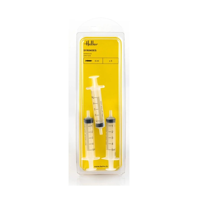 Seringues 5 ml (3 pièces) - Heller