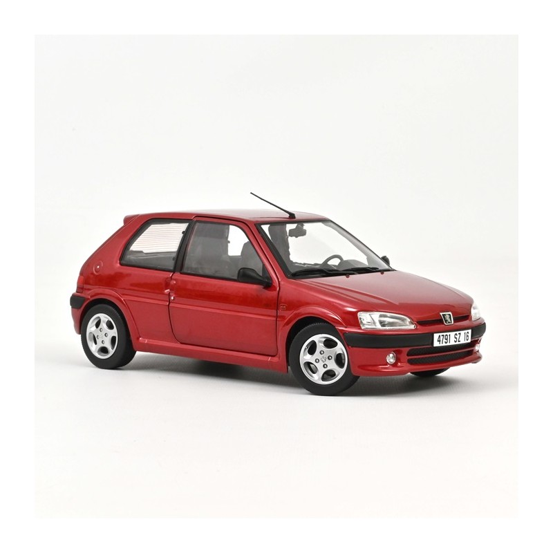 Peugeot 106 S16 1998 Rouge Lucifer 1/18 - Norev
