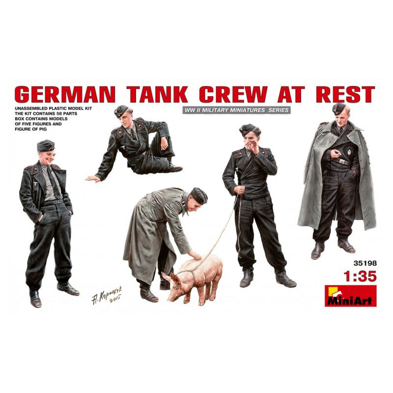 German Tank Crew at Rest 1/35