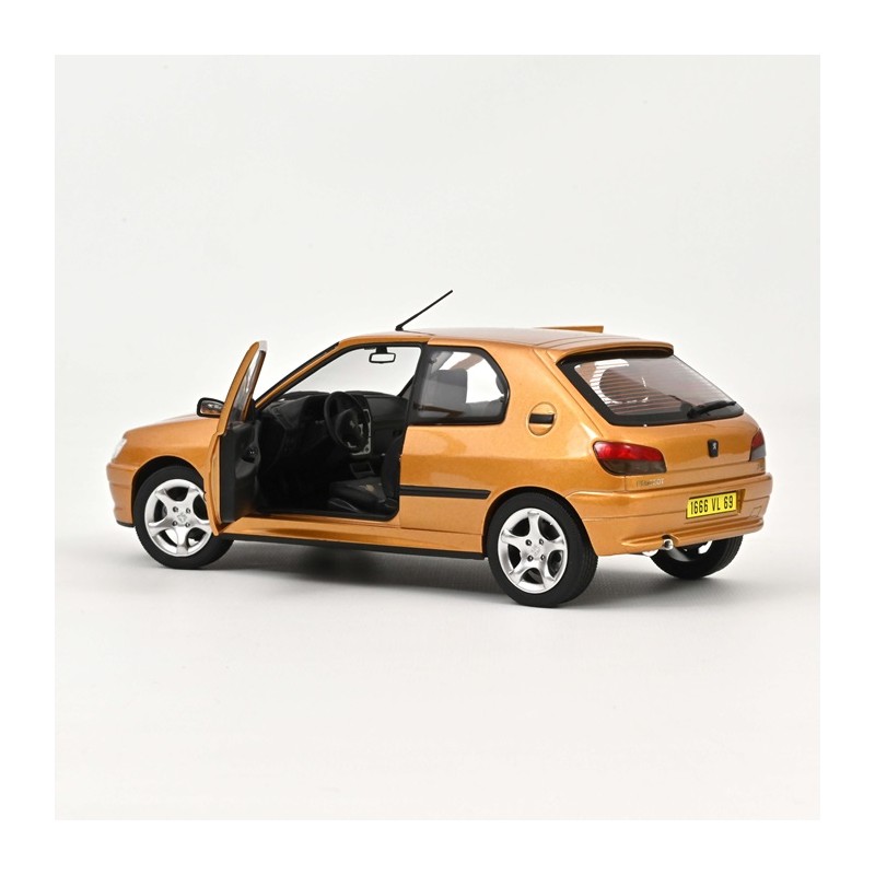 Peugeot 306 S16 1997 Jaune Vermeer 1/18 - Norev