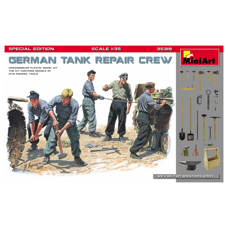 German Tank Repair Crew 1/35